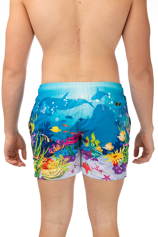 BOXER MOLLA UOMO  AZZURRO FK232035 MARINO FXXK 