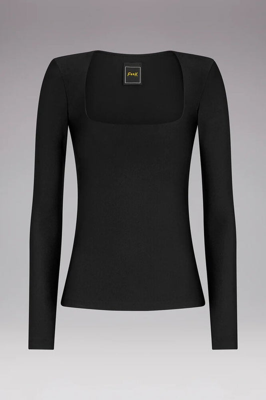 MAGLIA DONNA  NERO FW23-0040 NERO FXXK 