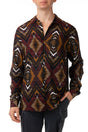 MAGLIA CAMICIA UOMO  MARRONE SHIRT CONGO TOOCO 