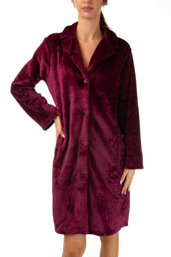 VESTAGLIA DONNA  BORDEAU 88746 4 Brilliamo 