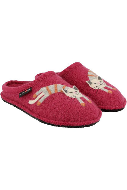 PANTOFOLE AUTUNNO/INVERNO UNISEX  BORDEAU CHOUPETTE WALKSTOFF HAFLINGER 
