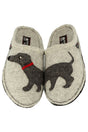PANTOFOLE AUTUNNO/INVERNO UNISEX  GRIGIO DOGGY WALKSTOFF HAFLINGER 