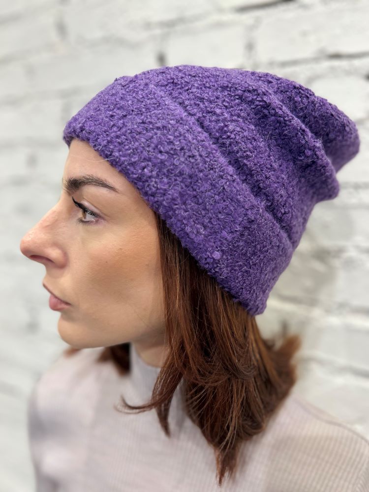 CAPPELLO AUTUNNO/INVERNO DONNA  PRUGNA ALPACABEANIE PRUNE KOPKA 