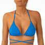 MIX REGGISENO TRIANGOLO DONNA  AZZURRO EMILYTU MILOS BE BEACH 