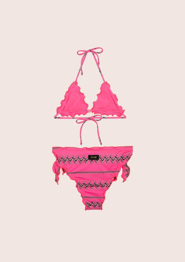 BIKINI TRIANGOLO BAMBINA  FUCSIA FJ24-1524 X05 FXXK 