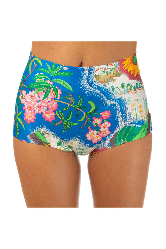 MIX SLIP DONNA  AZZURRO RETRO HIPSTER HAPPY UNDIES 