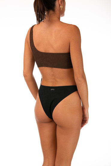 INTERO MODA DONNA  MARRONE/NERO MF24-0202 BK ME FUI 