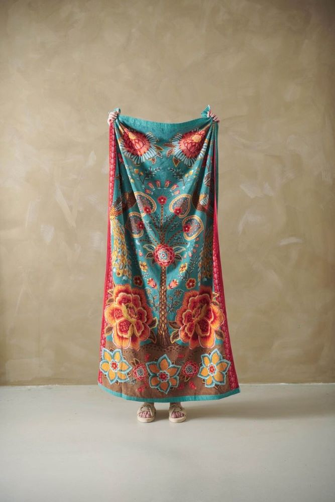 TELO MARE SPUGNA DONNA  VERDE JUNGLE GREEN PIP STUDIO 