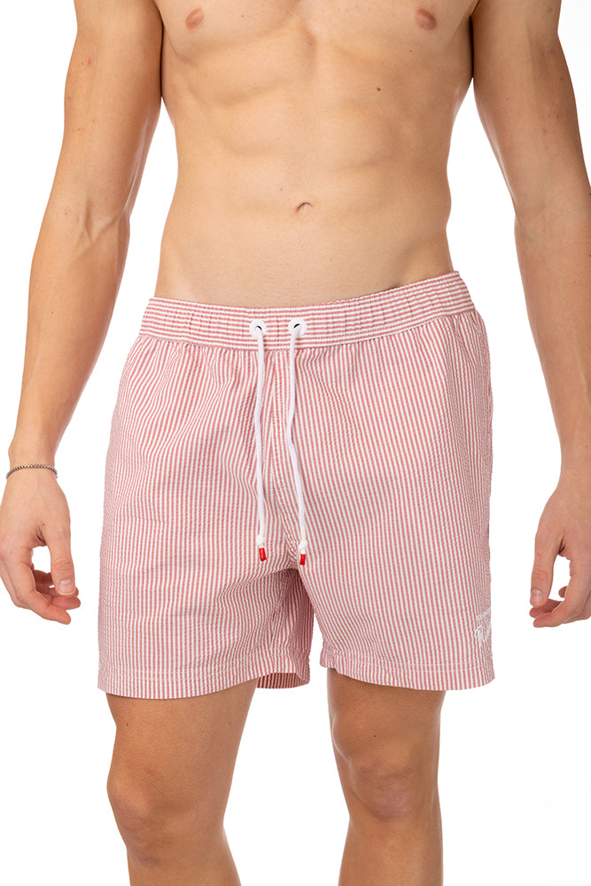 BOXER MOLLA UOMO  ROSSO SEERSUCKER ROSSO ROY ROGER'S 
