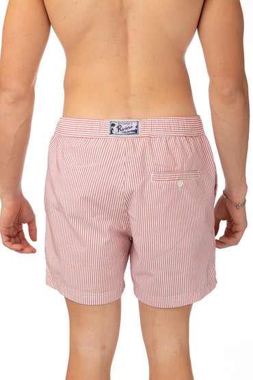 BOXER MOLLA UOMO  ROSSO SEERSUCKER ROSSO ROY ROGER'S 