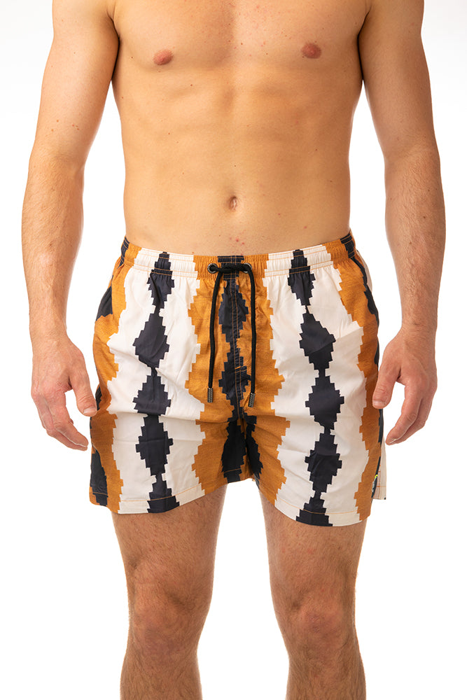 BOXER MOLLA UOMO  BIANCO CLASSIC KURKUMABROWN TOOCO 