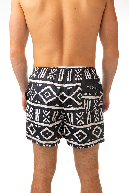 BOXER MOLLA UOMO  NERO/BIANCO CLASSIC MAURITABLACK TOOCO 