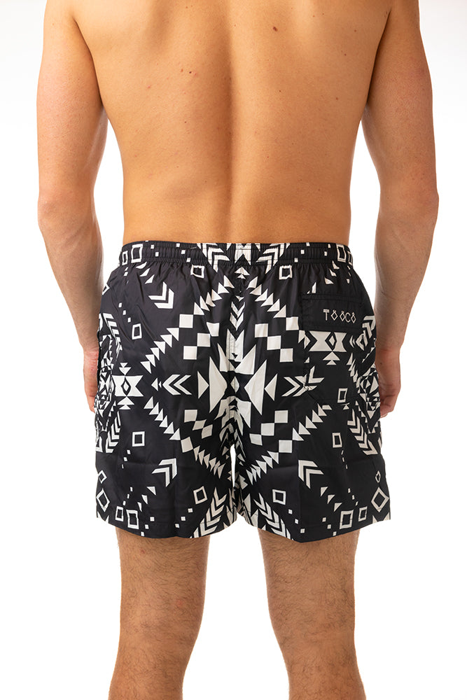 BOXER MOLLA UOMO  NERO/BIANCO CLASSIC OHANABLACK TOOCO 