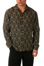 MAGLIA CAMICIA UOMO  BIANCO LSH PARGOBLACK TOOCO 