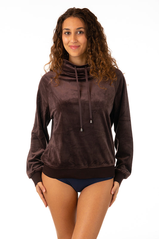 MAGLIA DONNA MARRONE CI52 DARK COFFE VERDISSIMA 