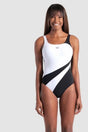 INTERO  IMBOTTITO DONNA  NERO/BIANCO 008125 510 ARENA 
