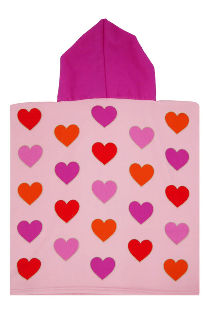 ACCAPPATOIO MICROFIBRA BAMBINO  ROSA PONCHODREAMY CCEURS COMPTOIR DE LA PLAGE 