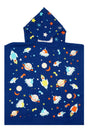 ACCAPPATOIO MICROFIBRA BAMBINO  BLU PONCHODREAMY GALAXY COMPTOIR DE LA PLAGE 