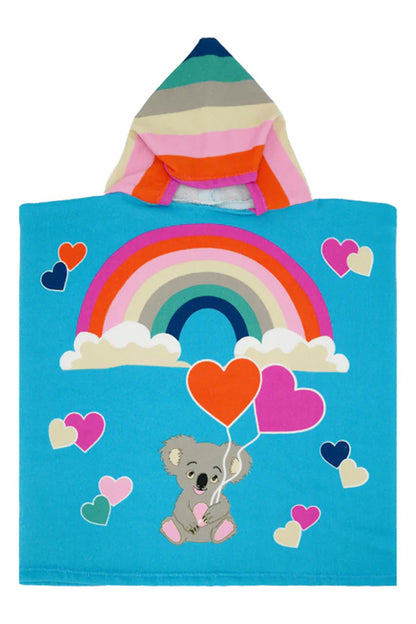ACCAPPATOIO MICROFIBRA BAMBINO  CELESTE PONCHODREAMY KOALA COMPTOIR DE LA PLAGE 