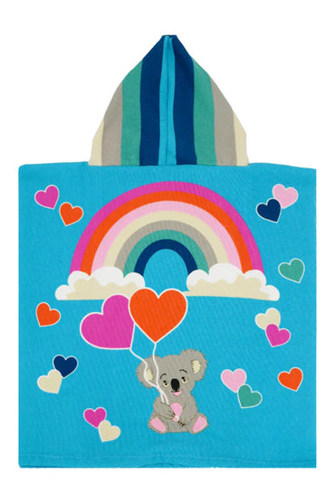 ACCAPPATOIO MICROFIBRA BAMBINO  CELESTE PONCHODREAMY KOALA COMPTOIR DE LA PLAGE 