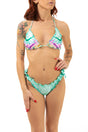 BIKINI TRIANGOLO DONNA  VERDE FK25-2214 X10 FXXK 