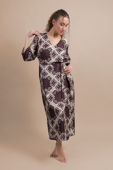 20 seta , 80 viscosa AB6466 MARRONE LUISA MARIA LUGLI 