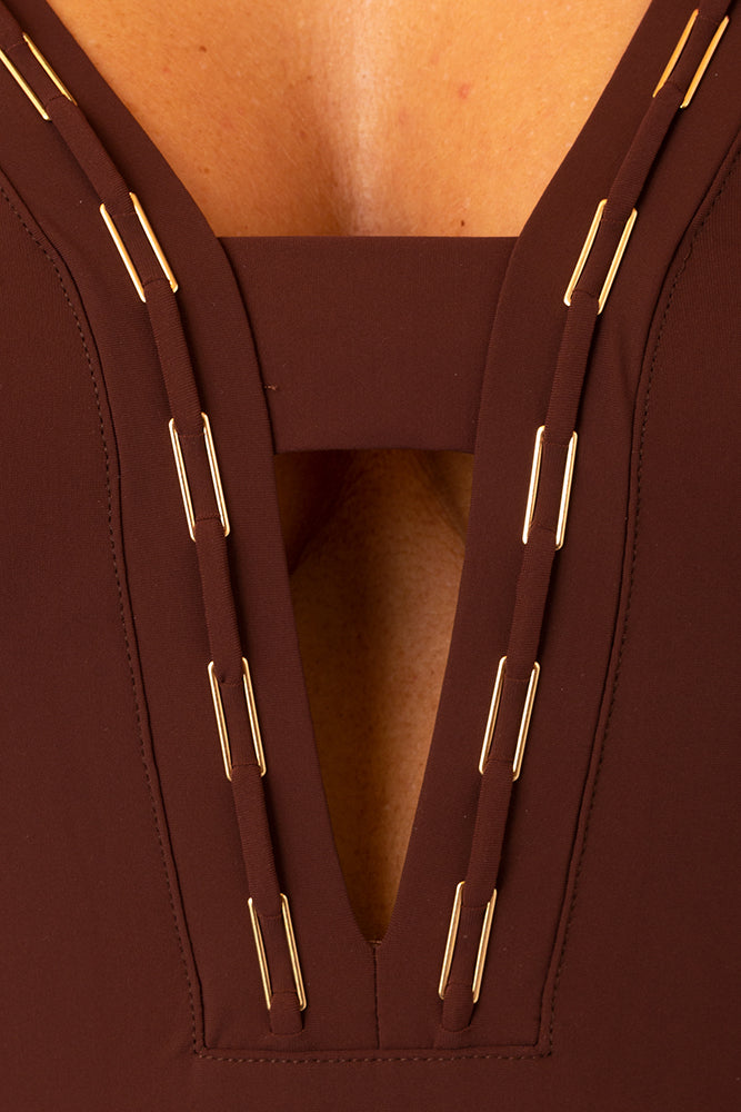 INTERO Donna MARYAN MEHLHORN senza Imbottitura Coppa C slip coprente Marrone