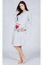 PIGIAMA DONNA  ANTRACITE 4830 1000 HAPPY PEOPLE 