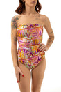 INTERO Donna FXXK Imbottito  slip brasiliana Viola
