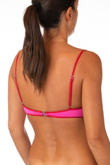 MIX REGGISENO BRASSIERE DONNA  ROSA/ROSSO MARY ROSAROSSO BE BEACH 