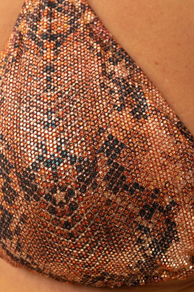 BIKINI TRIANGOLO DONNA  ARANCIO PF090SG 012 PIN UP 