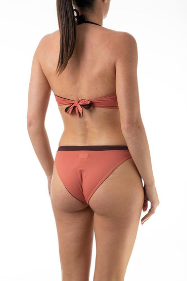 BIKINI BRASSIERE DONNA  MARRONE FR18BB FS05BB CIOCCOCANNELLA FISICO 