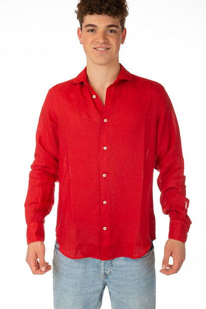 MAGLIA Uomo MC2 SAINT BARTH CAMICIA   Rosso