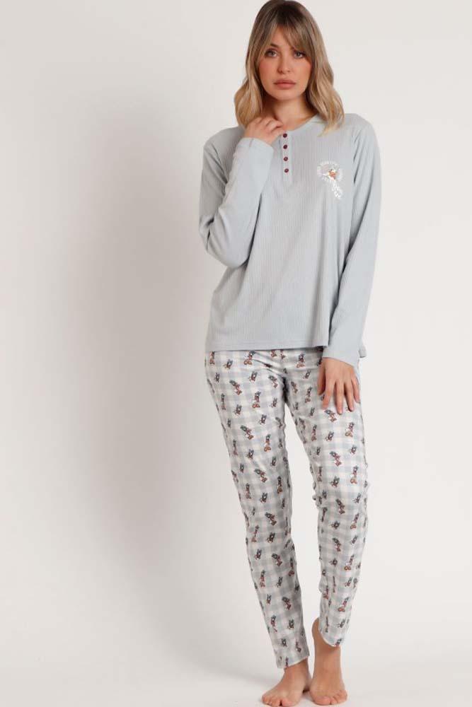 PIGIAMA AUTUNNO/INVERNO DONNA  POLVERE