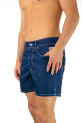 BOXER PIATTO UOMO  BLU NEWBEACH 048BLUNAVY ROY ROGER'S 