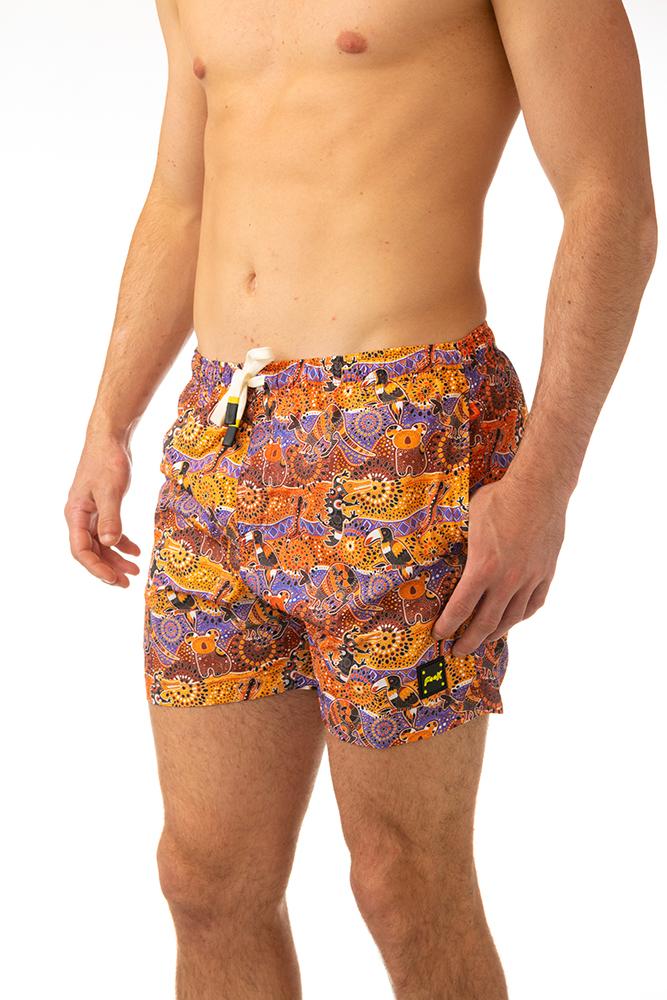 BOXER MOLLA UOMO  ARANCIO FK24-2030 X04 FXXK 