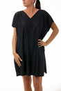 KAFTANO DONNA  NERO CLEO SUM NERO BE BEACH 