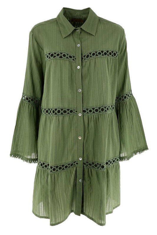  KAFTANO CAMICIA LOLA MILITARE KARAKORUM 