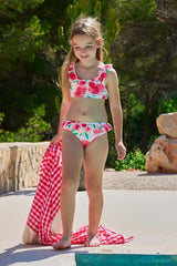 BIKINI BAMBINA  ROSSO 4043 FRAGOLA TUTTO PICCOLO 