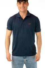 MAGLIA POLO UOMO  BLU NAVY A34144 07NAVY SUN 68 