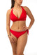 BIKINI Donna BERNE' MABEL FUNZIONALE Coppa D slip con fiocchi Rosso