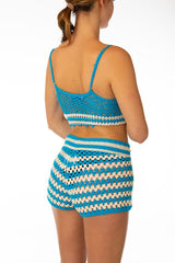 TOP DONNA  AZZURRO