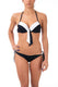 BIKINI Donna LIU JO COPPA PREFORMATA Coppa C slip con fiocchi Nero