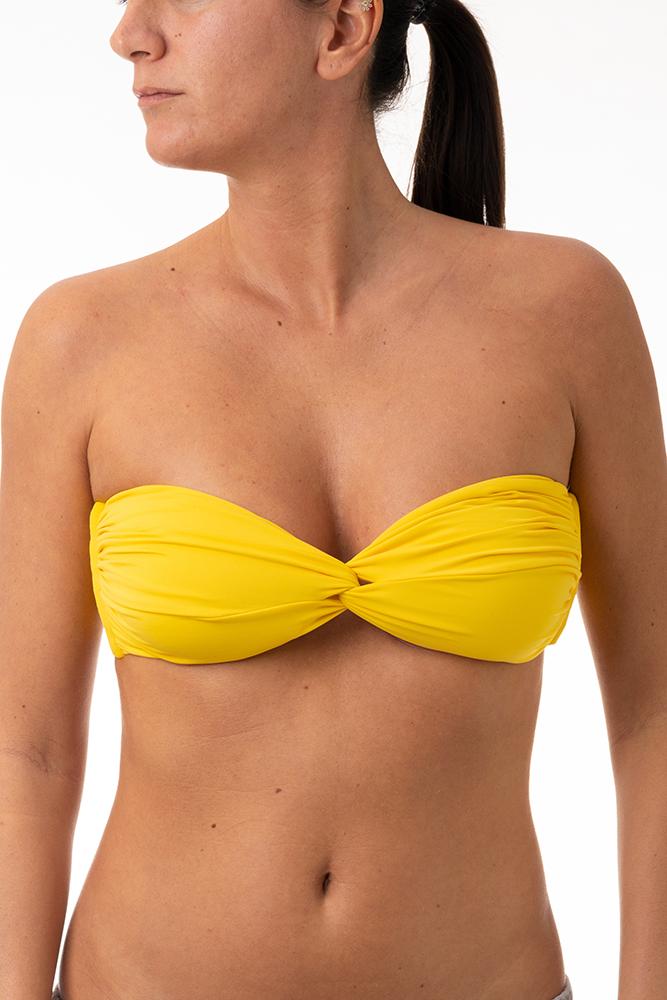 MIX REGGISENO FASCIA DONNA  LIMONE CARAMELLA GIALLO BE BEACH 