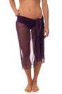PAREO DONNA  PRUGNA TULLYBIG 8344PRUGNA BE BEACH 