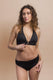 BIKINI Donna FISICO BRASSIERE  slip coprente Nero