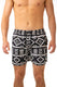 BOXER Uomo TOOCO con elastico  CORTO Nero/bianco