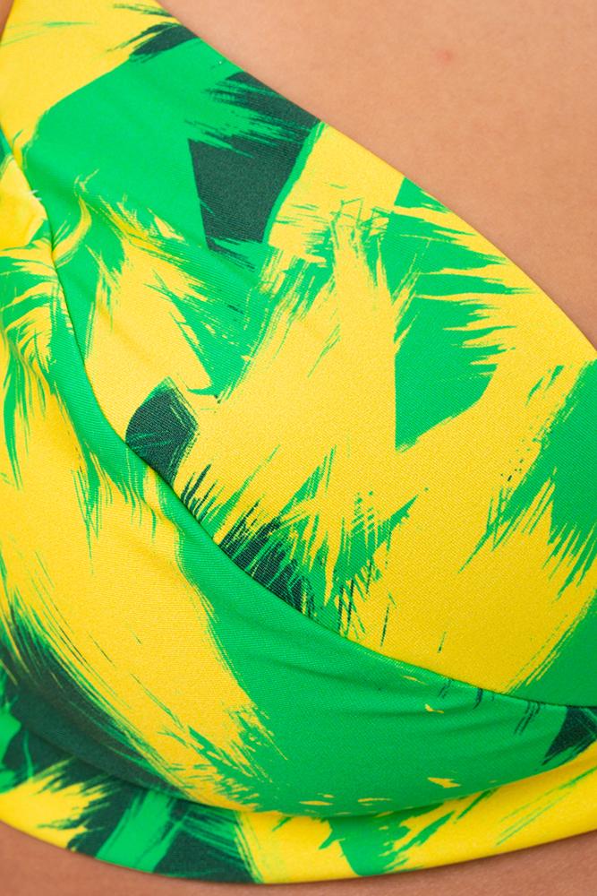 MIX REGGISENO FERRETTO DONNA  VERDE/GIALLO ANTEAFAN BRASILE BE BEACH 