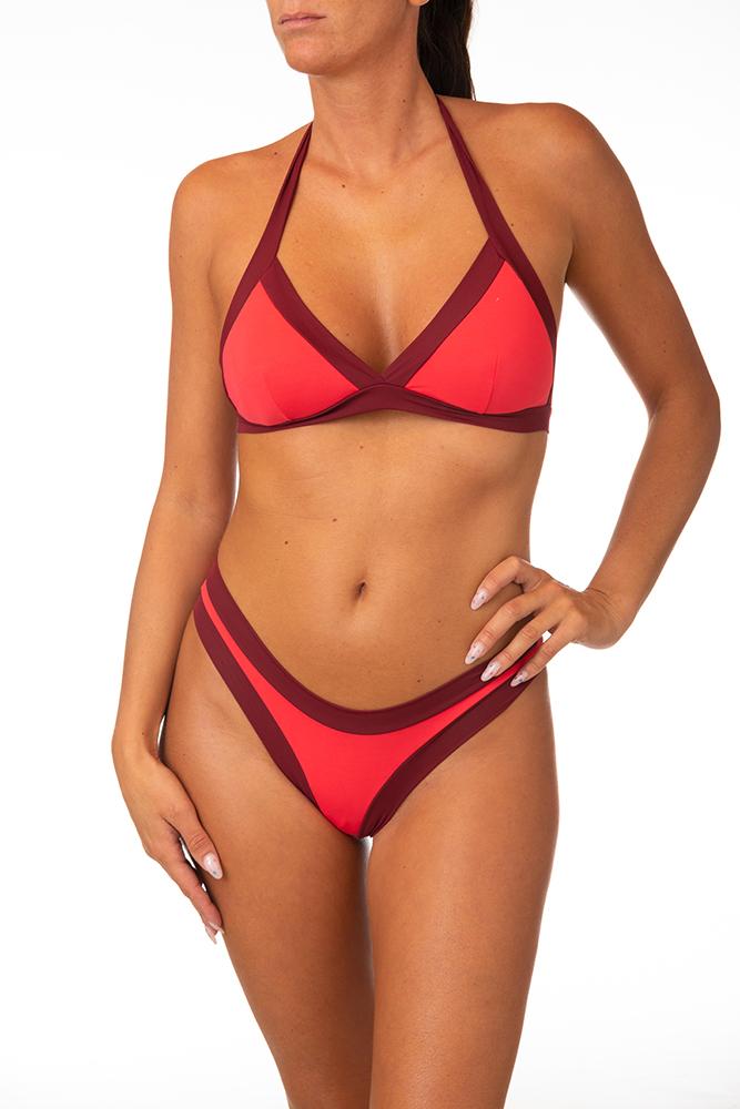 BIKINI TRIANGOLO DONNA  ROSSO