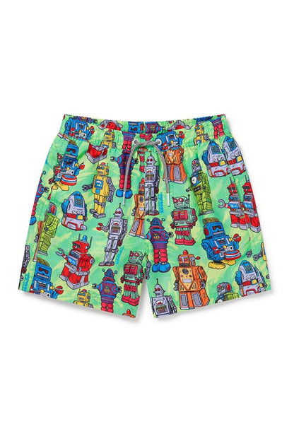 BOXER Bambino BOARDIES con elastico  CORTO Verde